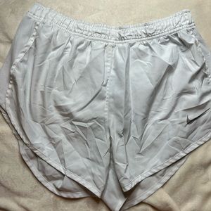 White Nike Running Shorts